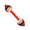 Cabo de armazenamento de fone de ouvido de desenho animado, enrolador de silicone fofo, botão de enrolamento criativo, dispositivo de encadernação