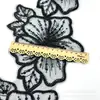 Nuevos lentejuelas de flor encaje encaje vestido de novia falda puño decoración accesorios de ropa 14.5CM de ancho