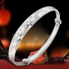 Pulsera de plata cielo estrellado S999 Plata de Ley Pulsera de plata de ley para mujer joyería de plata oferta especial pulsera superior Lin pelo joyería de plata