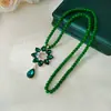Nuevo Collar de Estilo Étnico Chino Cadena Larga para Suéter Lujo Ligero Gama Alta Moda Otoño e Invierno para Mujer Accesorio de Colgante Versátil