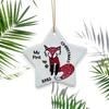 Colgante Cerámico Navideño 2024 Transfronterizo Amazon Colgante Redondo para Colgar Adornos para Árbol de Navidad DIY Accesorios