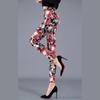 Leggings de Pierna Delgada con Estampado Floral de Moda 2023, Leche de Seda Pulida, Tallas Grandes para Mujer, Pantalones Exteriores Elásticos