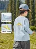 Camiseta de Manga Larga para Niños Estilo Europeo Derecho Primavera y Otoño 2026 Nueva Prenda Superior para Niños Medianos y Grandes Ropa Interior Ropa para Niños Ropa de Otoño para Bebés