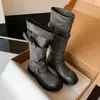 "Garota Hot do Estilo de Rua!" Botas de moto longas vintage desgastadas para mulheres, botas de salto médio até a panturrilha, botas longas estilo workwear acima do joelho"