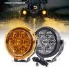 Lanterna de Buzina Luz de Neblina para Motocicleta Luz Auxiliar LED para Motocicleta Holofote de 7 Leds Holofote Externo para Motocicleta