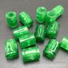 Contas de pedra de jade grande buraco de três vias contas de barril atacado diy acessórios de jóias de jade contas soltas contas de dinheiro atacado
