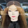 Peluca Bob Rizada Yaki Estilo Europeo y Americano P4/27 Peluca Frontal con Encaje Peluca de Cabello Humano Real