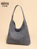 Bolsa Tote de Ombro Grande de Cor Sólida Simples, Novo Estilo Fosco, Bolsa para o Dia a Dia, Bolsa Versátil de Nicho para Mulheres