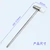 Martillo Pequeño Herramienta Multifuncional para Reparación de Relojes Martillo de Goma Martillo de Tono Martillo Doméstico Mini Martillo de Hierro Cabeza Redonda Martillo Pequeño