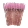 Herramientas de Belleza: Cepillo Rizador de Cejas en Espiral, Cepillo de Cristal, Cepillo para Pestañas, Cepillo Portátil Desechable de Colores