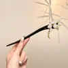 Pasador de Sándalo Negro para Mujer, Accesorio para el Cabello Fresco y Elegante, Pasador de Flor de Magnolia, Adorno para el Cabello Estilo Antiguo Qipao, Pasador Diario para Peinados Recogidos