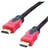 Cable HD cable HDMI Rojo y Negro Adaptador de cable HD de Red Cable para proyector 1.4V Molde de doble color Cable de Red Rojo y Negro