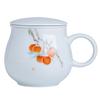Taza de té pintada a mano de Jingdezhen, taza de filtro de cerámica, taza de oficina con separación de té, taza de té para el hogar, taza de té personalizable