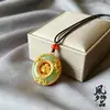 Collar chapado en oro vietnamita con un colgante de Buda, un diseño natural popular, colgante genuino y personalizado para mujer