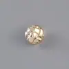 Botones de Plástico con Patrón Ondulado para Trajes, Botones Irregulares Electroplateados de Metal Imitación, Botones Cosidos a Mano para Abrigos de Lana