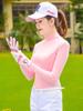 Roupa de Golfe Verão Seda Gelo Roupa de Proteção Solar Feminina Fina Respirável Outdoor Anti-UV Esportiva Manga Longa Roupa de Proteção Solar