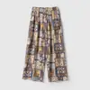 Pronto para Usar, Lavável, Não Encolhe Calça Feminina de Viscose Wide-Leg, Adequada para Roupas de Exterior, Calça Cropped, Roupas Frescas de Verão para Mulheres