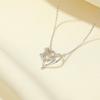 Collar Banyan Tree S925 de plata con 26 letras en inglés Love Rose, cadena de clavícula ligera y lujosa para mujer, regalo para el Día de la Madre