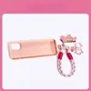 Moda de Lujo Ligero DIY Correa para Teléfono de Pony Cadena para Funda de Teléfono Cuerda Antirrobo Anti-Pérdida Colgante Estilo Nuevo de Moda para Mujeres