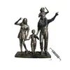 Escultura de Fibra de Vidrio Imitación Cobre Hecha a Medida Escultura de Personaje Inspirador de Resina para Estudiantes Lectores, Venta al por Mayor desde Fabricante