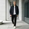 Chaqueta de trabajo transfronteriza para otoño e invierno, abrigo de algodón puro lavado, chaqueta de lana de cordero, forrada de forro polar, reversible, con cuello de piel, para mediana edad y personas mayores
