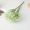 Simulación de decoración de boda de gypsophila mano sosteniendo gypsophila de goma suave flor de simulación de plástico individual adornos de flores falsas al por mayor