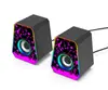 Punto de Fábrica K2070 Brillante RGB Audio Escritorio Portátil Escritorio Altavoz Multimedia Venta al por Mayor Transfronteriza