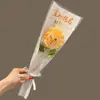 Flor de Simulação Tricotada à Mão Primeiro Lugar Exame de Admissão ao Ensino Médio Exame de Admissão à Faculdade Foto de Formatura Girassol Peça Única Buquê de Flores de Lã Presente