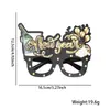 Gafas de Fieltro para Año Nuevo 2026 Decoración para Fiesta de Fin de Año Accesorios para Fotos Marco DIY de Gafas Negras No Tejidas