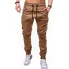 Deseo Explosiones de Comercio Exterior Pantalones de Trabajo para Hombre Europeos y Americanos Pantalones de Tejido Multibolsillos Casuales Pantalones de Chándal