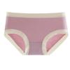Ropa interior modal para mujer, de color sólido, de algodón antibacteriano, sin costuras, entrepierna, cintura media, transpirable, de alta elasticidad, bragas finas para niñas.