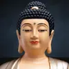 Estatua de Buda Guanyin, Estatua de Bronce, Estatua de Buda para Ofrenda Familiar, Juego Completo de Buda Shakyamuni, Bodhisattva Ksitigarbha, Buda Maitreya, Salón de los Tres Santos de Saha