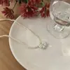 Collar de Perlas para Mujer 2022 Nuevo Cadena para Clavícula Lazo Blanco Diseño de Nicho Sentido del Diseño Joyería Jinmeilai Venta al por Mayor