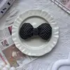 Tecido Mickey Bolinhas Laço para Boneca Acessórios Acessórios Boneca de Algodão Desenho Animado Laços Faixa de Cabelo Adorno
