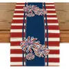 Camino de mesa American Independence Day Transfronterizo, Decoración de Atmósfera Festiva, Mantel de Mesa de Cocina, Cubierta para Mueble de TV, Mantel para Mesa de Entrada