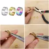 Abreanillos y Herramienta de Cierre de Acero Inoxidable, Accesorios de Anillo para Colgar Anillos, Herramienta para Abrir Anillos y Colgar Anillos para Joyería Hecha a Mano DIY