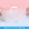 Caja de Almacenamiento Portátil para Pinceles de Caligrafía Herramientas para Pintura China Artística Caja de Almacenamiento de Gran Capacidad Caja de Plástico Transparente Macaron