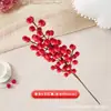 Bayas Artificiales para Decoración del Hogar, Frutas de Acebo Rojo de Espuma Navideñas, Flores de Año Nuevo Multirramo, Decoraciones Navideñas