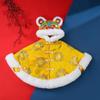 Nueva Capa con Cabeza de Tigre Estilo Chino Chal de Invierno para Bebés y Niños Pequeños Capa Cálida con Capucha y Cabeza de Tigre Bordada Tradicional
