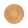 Esterilla aislante, posavasos, alfombrilla tejida de ratán para el hogar anti-quemaduras para ollas, alfombrilla para cuencos, alfombrilla de mesa resistente a altas temperaturas, alfombrilla de plato resistente al calor, soporte para tetera