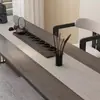 Mesa de Preparación de Té de Lujo Ligero Gama Alta Oficina Isla Simple de Madera Maciza Mostrador Mesa y Sillas de Té Set Mesa de Té para Sala de Estar del Hogar