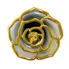 Gancho para Bolso Redondo con Forma de Rosa de Alta Rotación en Stock, Gancho Plegable para Mesa 3D, Gancho Navideño de Flor de Plástico