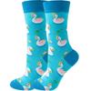 Calcetines de otoño e invierno de Amazon para mujer, calcetines de animales, calcetines de frutas, calcetines de marea para hombre, calcetines de comida divertidos.