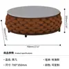 Sofá exterior combinado directo de fábrica patio terraza simple impermeable sofá exterior de ratán sofá de madera color toronja de moda en internet
