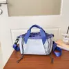 Bolsa de cordón de estilo moderno y relajado con bloques de color, bolso de hombro casual y minimalista de estilo coreano, bolso de mano chic para mujeres jóvenes, adecuado para ir al trabajo.