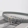 Aika Diseño de Nicho Lujo Ligero Simple Cuero Genuino Elegante Cinturón Estilo Coreano Suave Estilo Occidental Chic Cinturón Cinturón de Mujer
