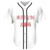Camiseta de Entrenamiento Casual de Manga Corta para Hombre, Ajuste Holgado, Estampado 3D de Letras, Cuello Redondo, Botones, Camisa de Béisbol