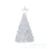Vidrio Zibo Cepillado Papá Noel Árbol de Navidad Día de Año Nuevo Regalos de Navidad para Niños Artesanías de Vidrio Suministro Transfronterizo