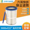 Cartucho de filtro de remoção de poeira de fábrica personalizado resistente a altas temperaturas elemento filtrante dobrável de seis dobras cartucho de filtro de remoção de poeira do ar de fogão a carvão a carvão