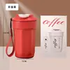 Garrafa de Água de Alto Valor para Esportes ao Ar Livre Luxo Leve Toque Premium Retenção de Frio Copo de Café Octogonal Garrafa Térmica Portátil para Sair
